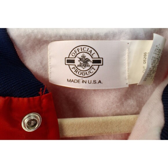 Vintage Satin Budweiser King of Beers Jacket Size L Excellent Condition - Picture 5 of 16